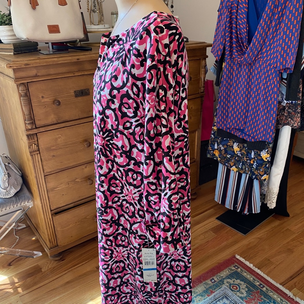 BRAND NEW Never Worn Ruby Rd. Black and Pink Dress (Bin 7) - Picture 7 of 15